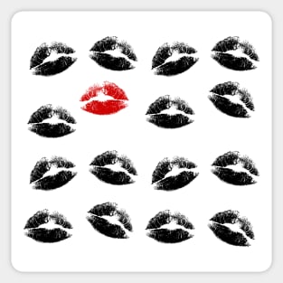 Red kiss Sticker